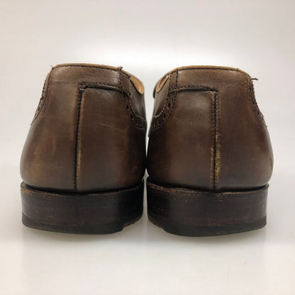 クロケット&ジョーンズ Fairford パンチドキャップトゥ ブラウン サイズUK6.5E  Crockett & Jones ビジネスシューズ 約25.0cm【LA】【中古】