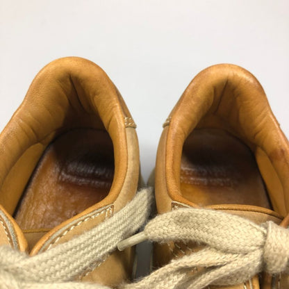 エルメス レザースニーカー ローカット 本革 Hロゴ ブラウン サイズ34相当 HERMES 約22.0cm【AFC44】