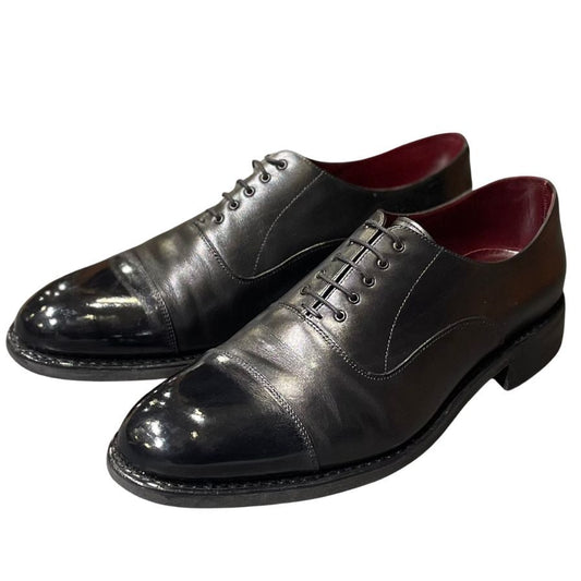 パラブーツ レザーシューズ ストレートチップ クレマンソー メンズ サイズUK8 ブラック PARABOOT CLEMENCEAU ビジネスシューズ 約27.0cm【LA】【中古】
