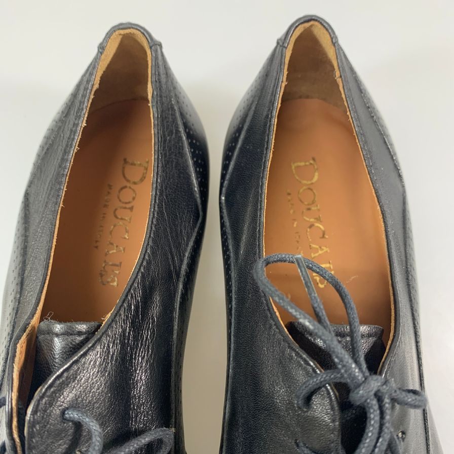 デュカル レザーシューズ パンチドキャップトゥ カーフ メンズ サイズ40 DUCAL 約25.0cm【AFD1】