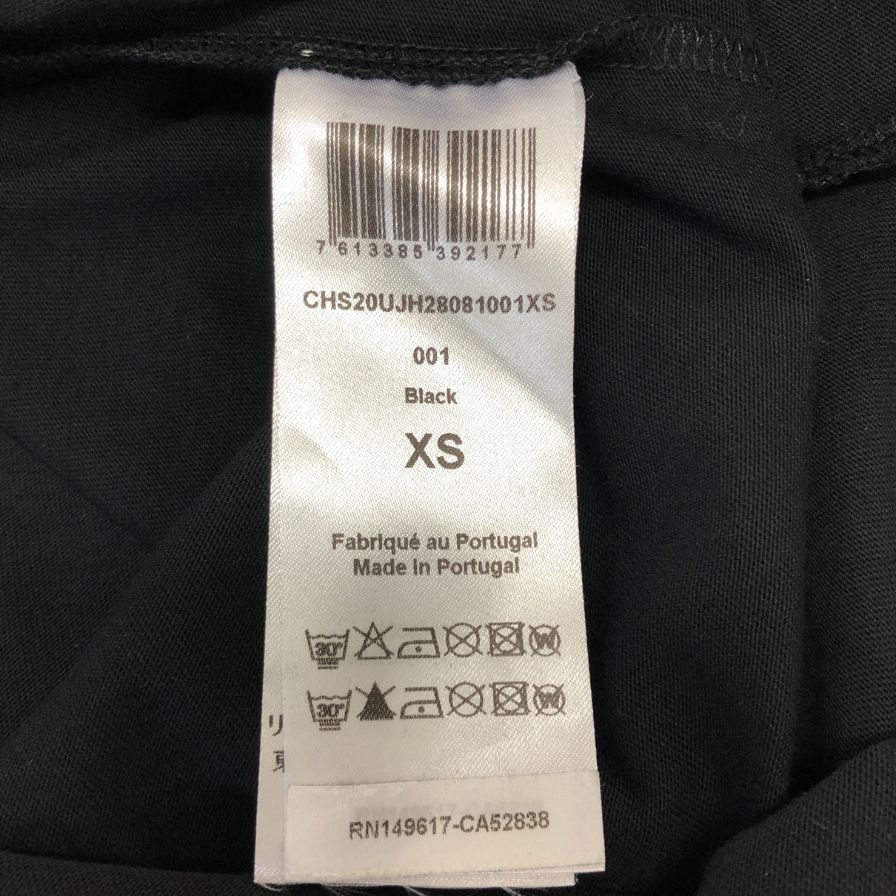 極美品◆シーバイクロエ 半袖Tシャツ フリル ブラック レディース サイズXS See By Chloe 【AFB46】