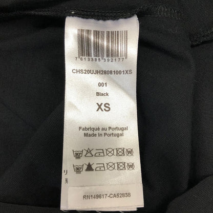 極美品◆シーバイクロエ 半袖Tシャツ フリル ブラック レディース サイズXS See By Chloe 【AFB46】