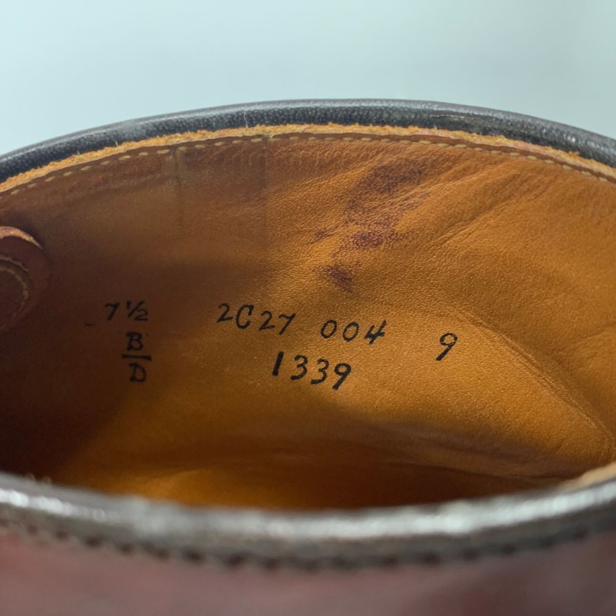 オールデン レザーシューズ チャッカブーツ 1339 コードバン メンズ サイズ7.5 ブラウン系 ALDEN ブーツ 約25.5cm【LA】【中古】