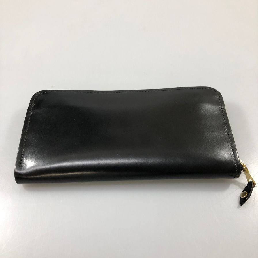 グレンロイヤル 長財布 ラウンドジップ ブライドルレザー ブラック ゴールド金具 GLENROYAL【AFI1】