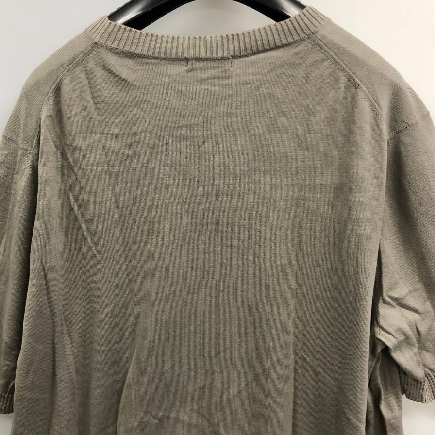 美品◆マーロ コットン 半袖 ニット トップス イタリア製 メンズ ザイズ52 グレー系 malo 【AFB46】