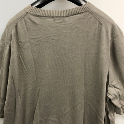 美品◆マーロ コットン 半袖 ニット トップス イタリア製 メンズ ザイズ52 グレー系 malo 【AFB46】