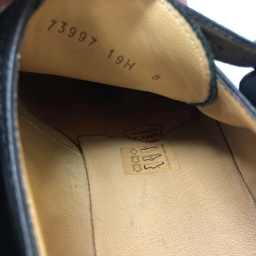 パラブーツ ウィリアム ダブルモンク リスレザー ブラック サイズUK8 Paraboot ビジネスシューズ 約26.5cm【LA】【中古】
