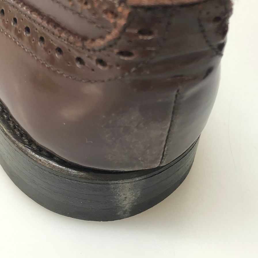 アレンエドモンズ セミブローグ 09087 カーフ ブラウン サイズUS6EEE メンズ Allen Edmonds 約24.0cm【AFC51】