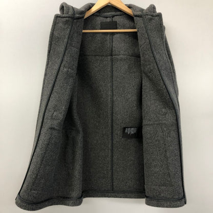 美品◆プラダ ショート丈 ダッフルコート 2014 SGH609 R132 メンズ サイズ46 グレー PRADA 【AFA8】