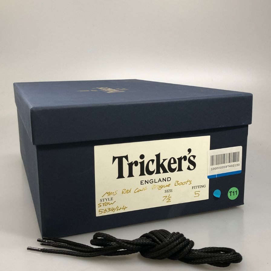 トリッカーズ ストウ 5634 ウィングチップ メンズ サイズ 7ハーフ レッド Tricker’ｓ ブーツ 約26.0cm【LA】【中古】