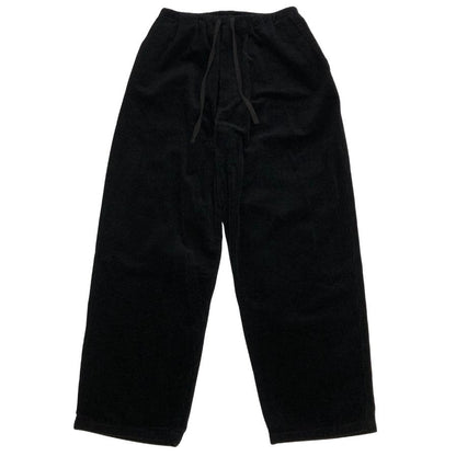 コモリ コーデュロイ ドローストリングパンツ C03-03007 ブラック メンズ サイズ2 COMOLI 【AFB25】