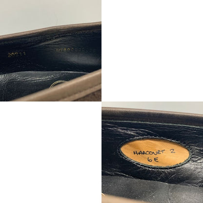 クロケット&ジョーンズ HARCOURT2 ローファー スエード ブラウン サイズUK6E Crockett&Jones ローファー 約25.5cm【LA】【中古】