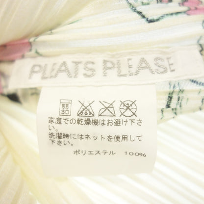 極美品◆プリーツプリーズ テリー ジョンスンコラボ 半袖シャツ 総柄 サイズ3 レディース PP31-JJ835 PLEATS PLEASE Terry Johnson 【AFB37】