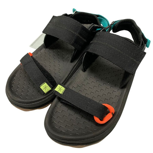 新品同様◆アクロス サンダル ハイジャックサンダル ブラック メンズ 25.5 AKROSS HIJACK SANDALS【AFD9】