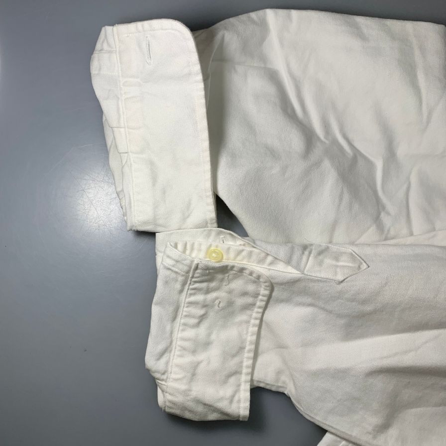 極美品◆ポロ ラルフローレン BDシャツ YARMOUTHライン ホワイト メンズ サイズ15.5 Polo Ralph Lauren 【AFB19】