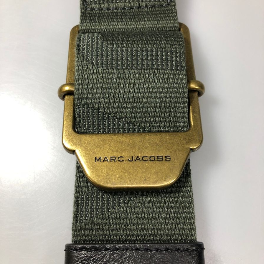 マークジェイコブス ショルダーストラップ ロゴ キャンバス×レザー MARC JACOBS【AFB52】【中古】