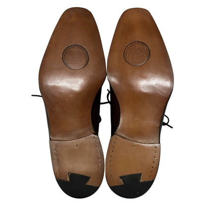 グレンソン レザーシューズ クォーターブローグ 内羽根 英国製 バーガンディ メンズ サイズ5.5E GRENSON ビジネスシューズ 約24.0cm【LA】【中古】