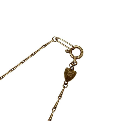 アガット チェーンネックレス 10k 総重量1.69g agate【AFI19】