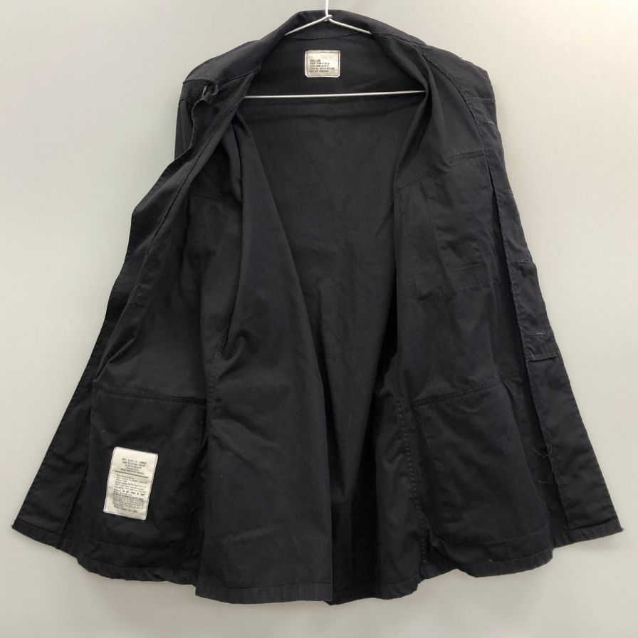 美品◆アメリカ軍 バトル デザイン ユニフォーム BDU コンバット ジャケット 357 97年製 メンズ サイズ SMALL ブラック US Army 【AFA13】