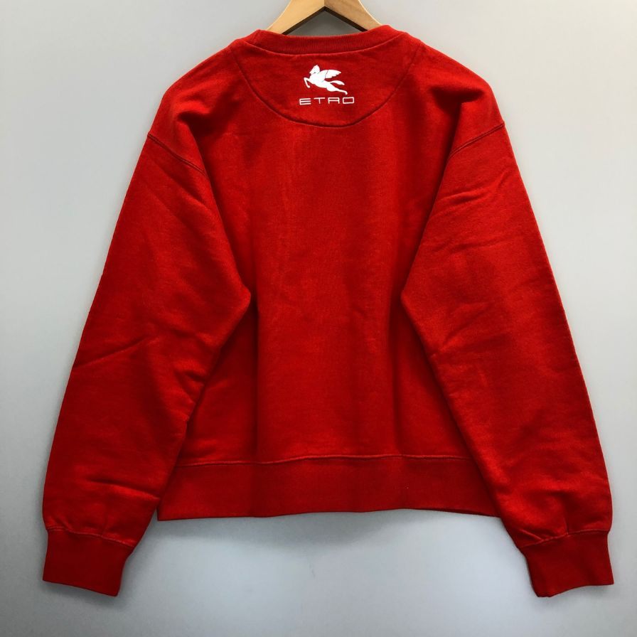 新品同様◆エトロ スウェット カンフーパンダ プリントデザイン レディース レッド系 サイズM ETRO 【AFB33】