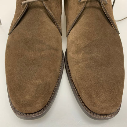 ジョーワークス チャッカブーツ スエード プレーントゥ スエード メンズ ブラウン サイズ40相当 JOE WORKS ブーツ 約25.5cm【LA】【中古】
