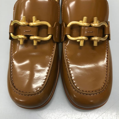 ボッテガヴェネタ ローファー ムッシュ モカシン ブラウン系 レディース サイズ35.5 Bottega Veneta 約22.0cm【AFD12】