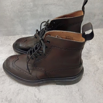 トリッカーズ カントリーブーツ ストウ カーフ エスプレッソ メンズ サイズUK7 Tricker's ブーツ 約25.5cm【LA】【中古】