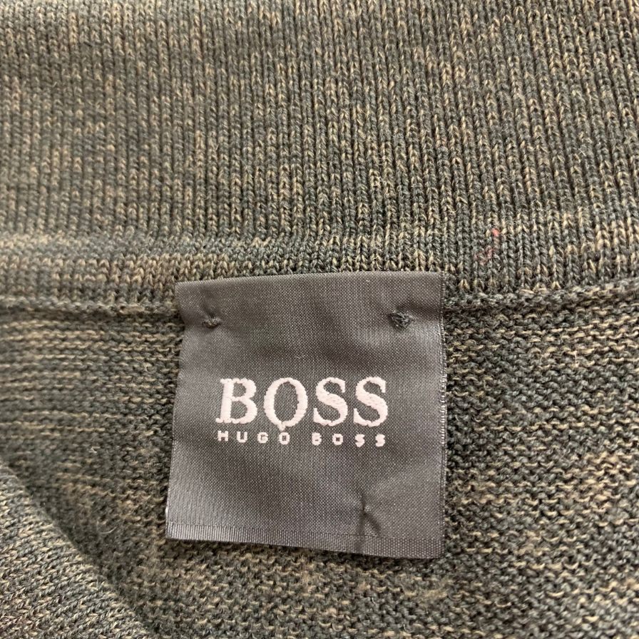 美品◆ヒューゴボス ポロシャツ コットン ブラック メンズ サイズ56 HUGO BOSS 【AFB11】