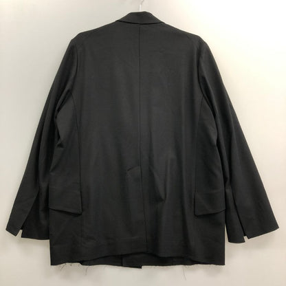 美品◆リアボバーグ ブレザー ジャケット ロウエッジ仕様 イギリス製 ブラック メンズ サイズ4 lea boberg 【AFF20】