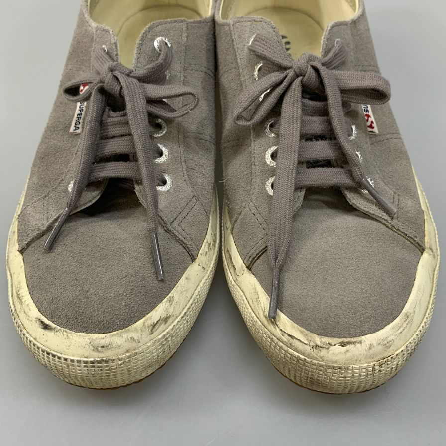 スペルガ スニーカー スエード メンズ グレー サイズ41 SUPERGA 約26.0cm【AFC40】