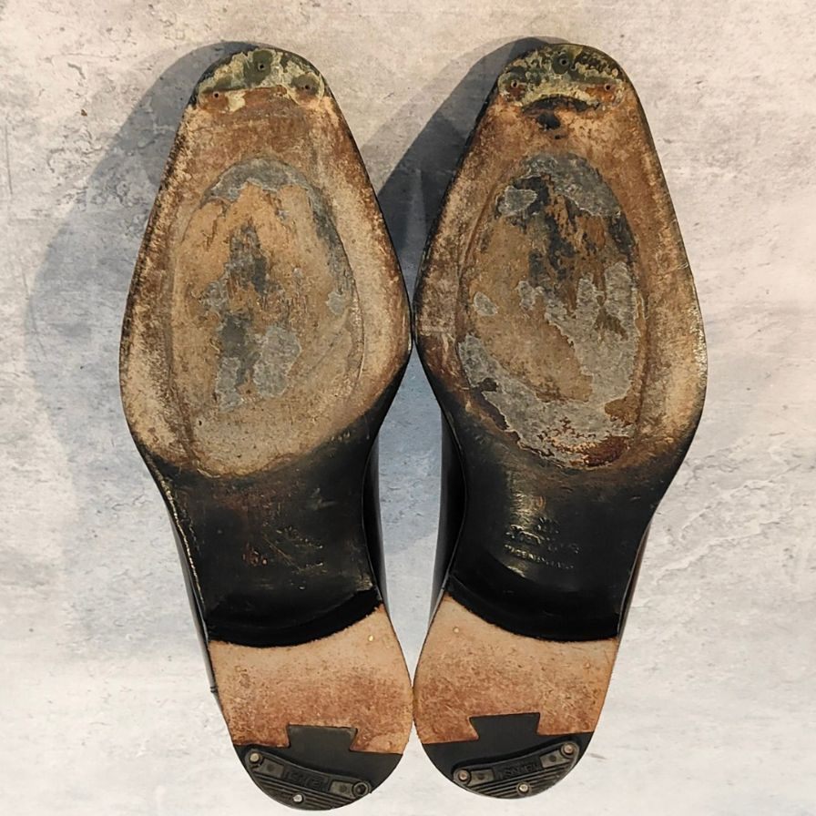 ジョンロブ レザーシューズ ウェルハム Uチップ カーフ 8000ラスト ブラック メンズ サイズUK6.5EE JOHN LOBB WELHAM ビジネスシューズ 約25.0cm【LA】【中古】