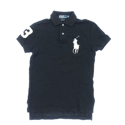 美品◆ポロ ラルフローレン ポロシャツ コットン100% メンズ ブラック系 XSサイズ POLO RALPHLAUREN【AFB42】