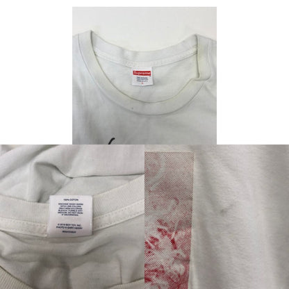 中古◆シュプリーム 18AW Tシャツ Madonna マドンナ ホワイト メンズ サイズL Supreme 【AFB27】