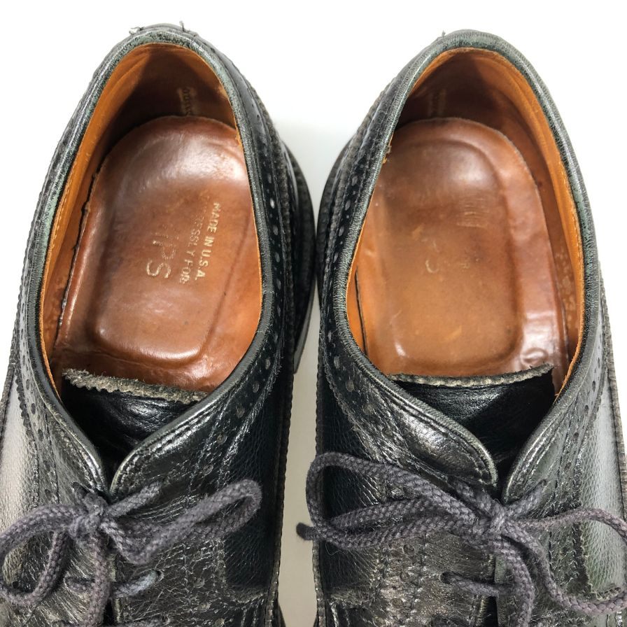 オールデン 978 90S デッドストック ウィングチップ 外羽根 メンズ 8D ブラック Alden ブーツ 約26.0cm【LA】【中古】