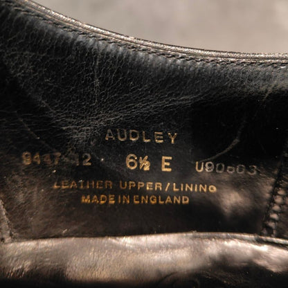 クロケット&ジョーンズ レザーシューズ ストレートチップ オードリー 377ラスト メンズ 6.5E ブラック系 29447 CROCKETT&JONES AUDLEY ビジネスシューズ 約25.0cm【LA】【中古】