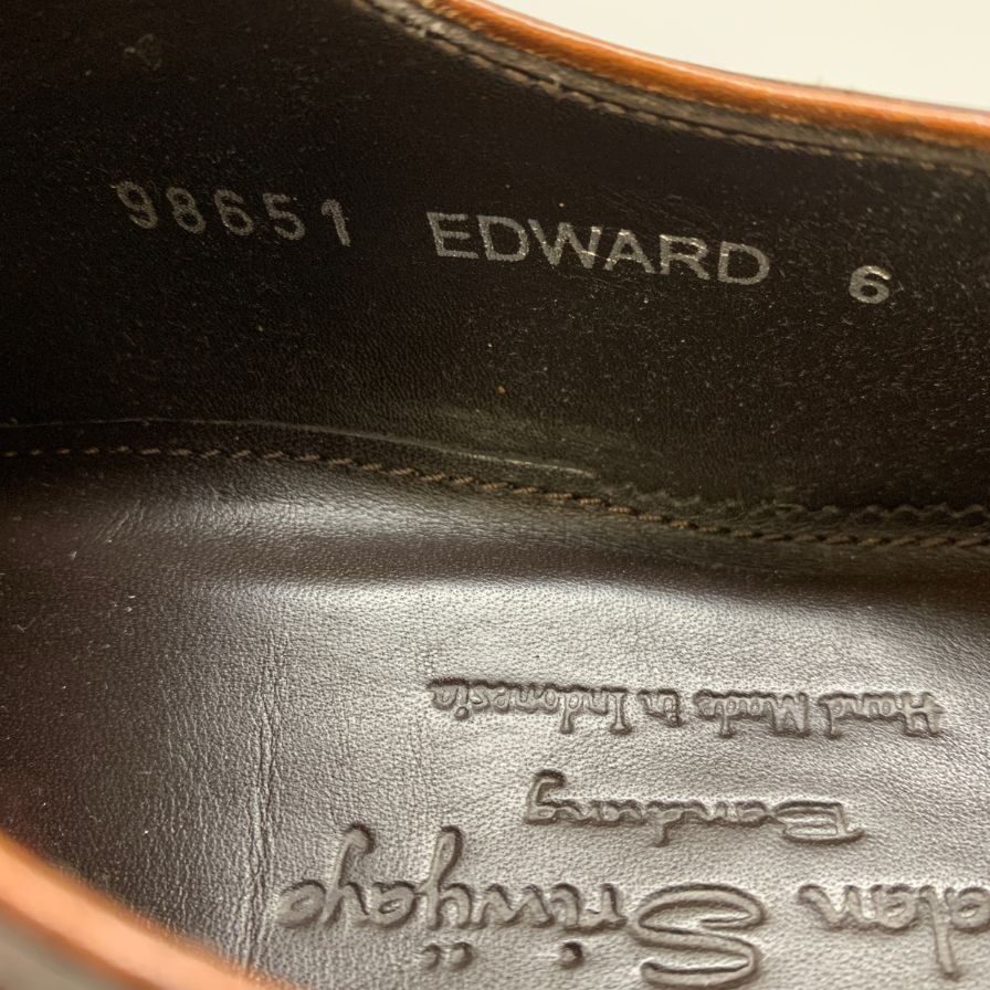 ジャランスリウァヤ レザーシューズ 98651 プレーントゥ サイズ6 ブラウン系 JALAN SRIWIJAYA  約25.0cm【LA】【中古】