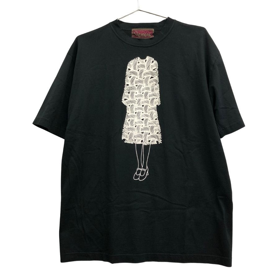 美品◆ネメス Tシャツ フロントプリント ブラック サイズLL メンズ NEMETH 【AFB43】