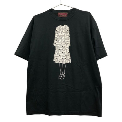 美品◆ネメス Tシャツ フロントプリント ブラック サイズLL メンズ NEMETH 【AFB43】