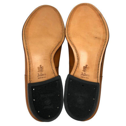 オールデン レザーシューズ 54421 カーフ ライトブラウン Vチップ サイズ10.5 ALDEN ビジネスシューズ 約28.5cm【LA】【中古】