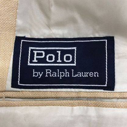 美品◆ポロ ラルフローレン 2Bジャケット リネン メンズ サイズ96A7表記 Polo by Ralph Lauren 【AFB21】