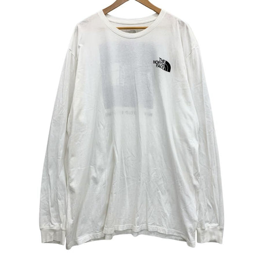 美品◆ノースフェイス スクエアロゴ バックプリント ロングスリーブ Tシャツ  NF0A811N THE NORTH FACE 【AFB14】