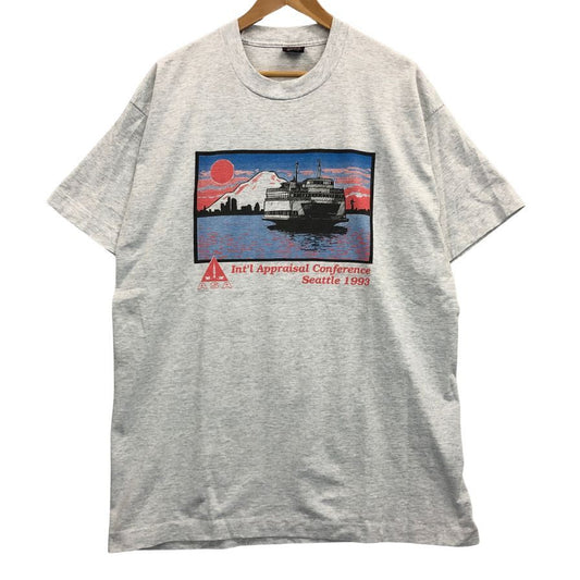 美品◆フルーツオブザルーム Tシャツ 90年代 USA製 グレー メンズ サイズ XL FRUIT OF THE LOOM 【AFB41】