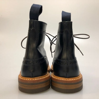 トリッカーズ M2508 ウィングチップ カントリーブーツ メンズ サイズ 8ハーフ ネイビー Tricker’ｓ ブーツ 約27.5cm【LA】【中古】