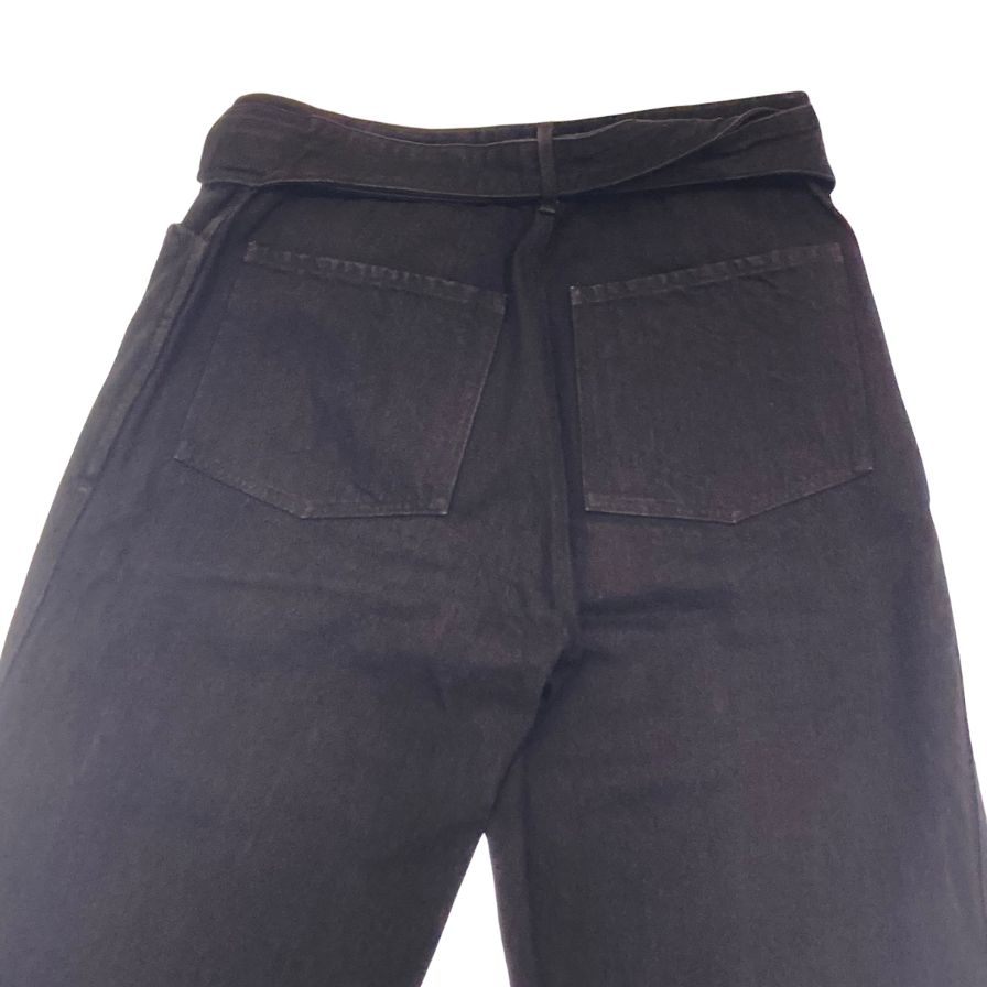 Good Condition ◆ Komori Denim Pants Belted 19AW Q03-03005 Men's Black Size 1 COMOLI [AFB16] 