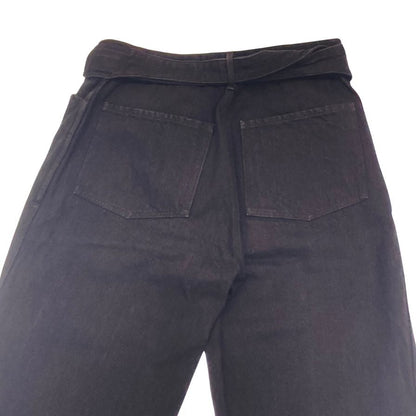 Good Condition ◆ Komori Denim Pants Belted 19AW Q03-03005 Men's Black Size 1 COMOLI [AFB16] 