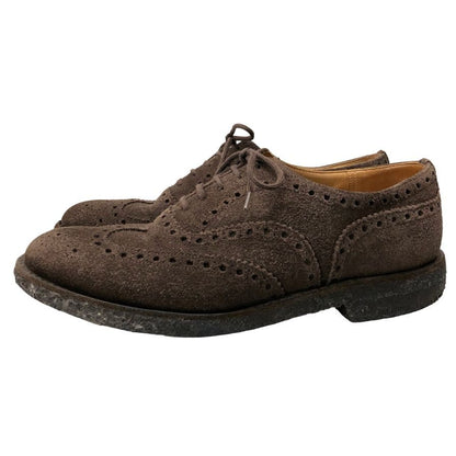チャーチ レザーシューズ ウイングチップ フェアフィールド スエード メンズ UK6.5F ブラウン Church's FAIRFIELD 約25.0cm【AFC9】