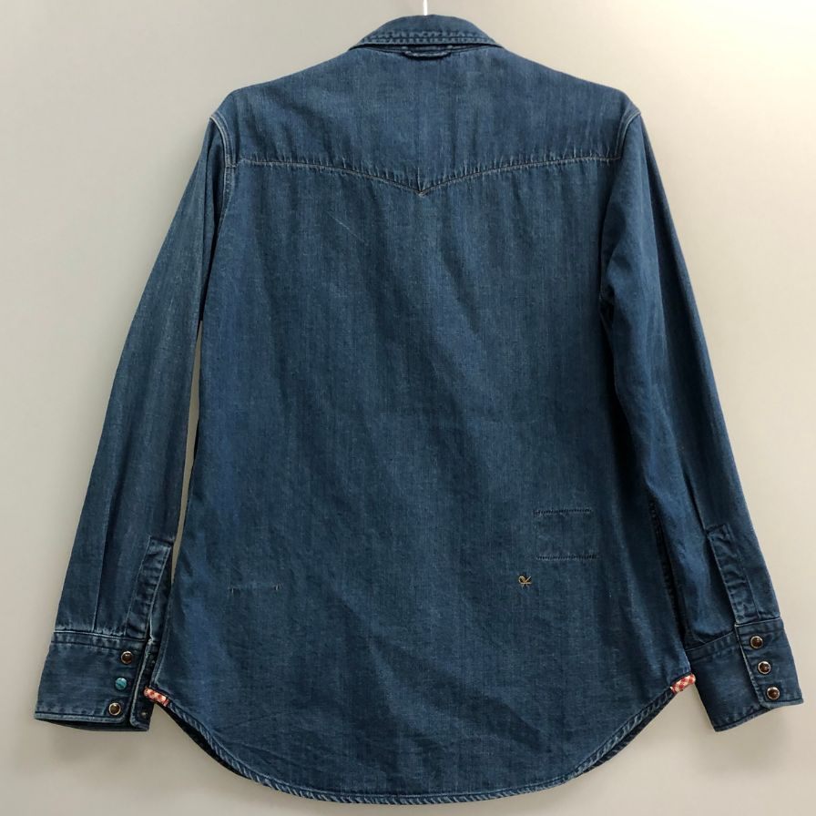 中古◆フォーティファイブアール シャツデニム 908 オーシャンイースタンシャツ インディゴ メンズ サイズ表記なし 45R 【AFB37】