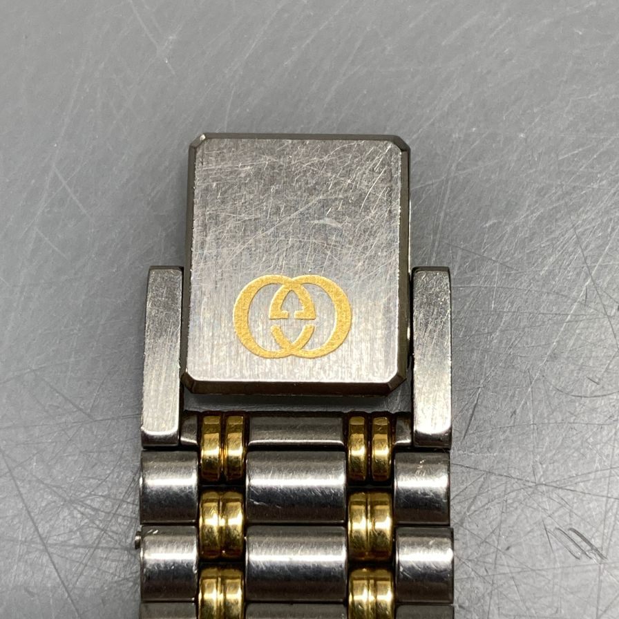 グッチ 9000M 077-700 腕時計 不動 黒文字盤 自動巻き GUCCI【AFI5】【中古】