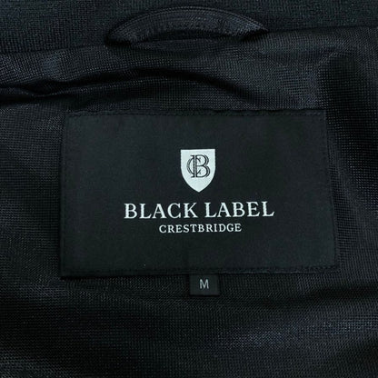 美品◆ブラックレーベル クリストブリッジ ジップアップジャケット ブラック メンズ サイズM BLACK LABEL CRESTBRIDGE 【AFB25】