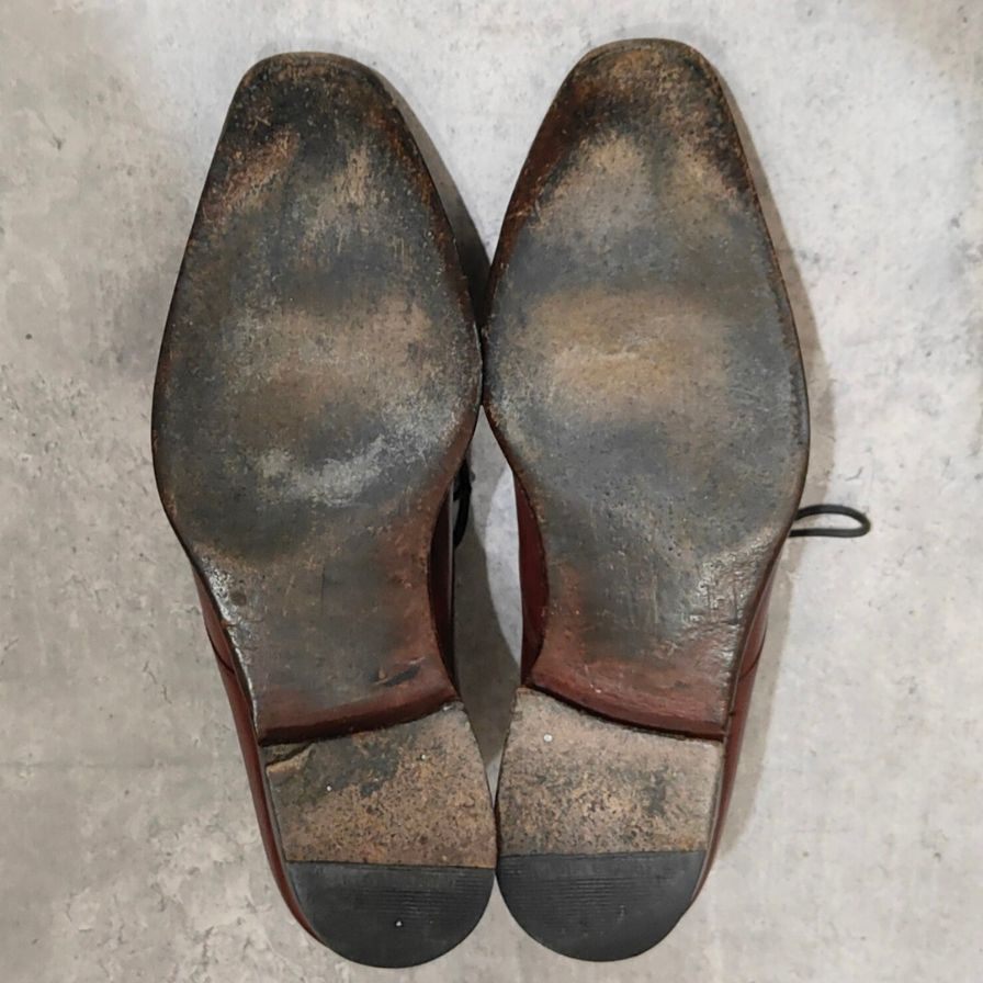 クロケット＆ジョーンズ シャドウェル プレーントゥ Ｖフロント バーガンディ サイズUK7.5D メンズ CROCKETT&JONES ビジネスシューズ 約26.0cm【LA】【中古】